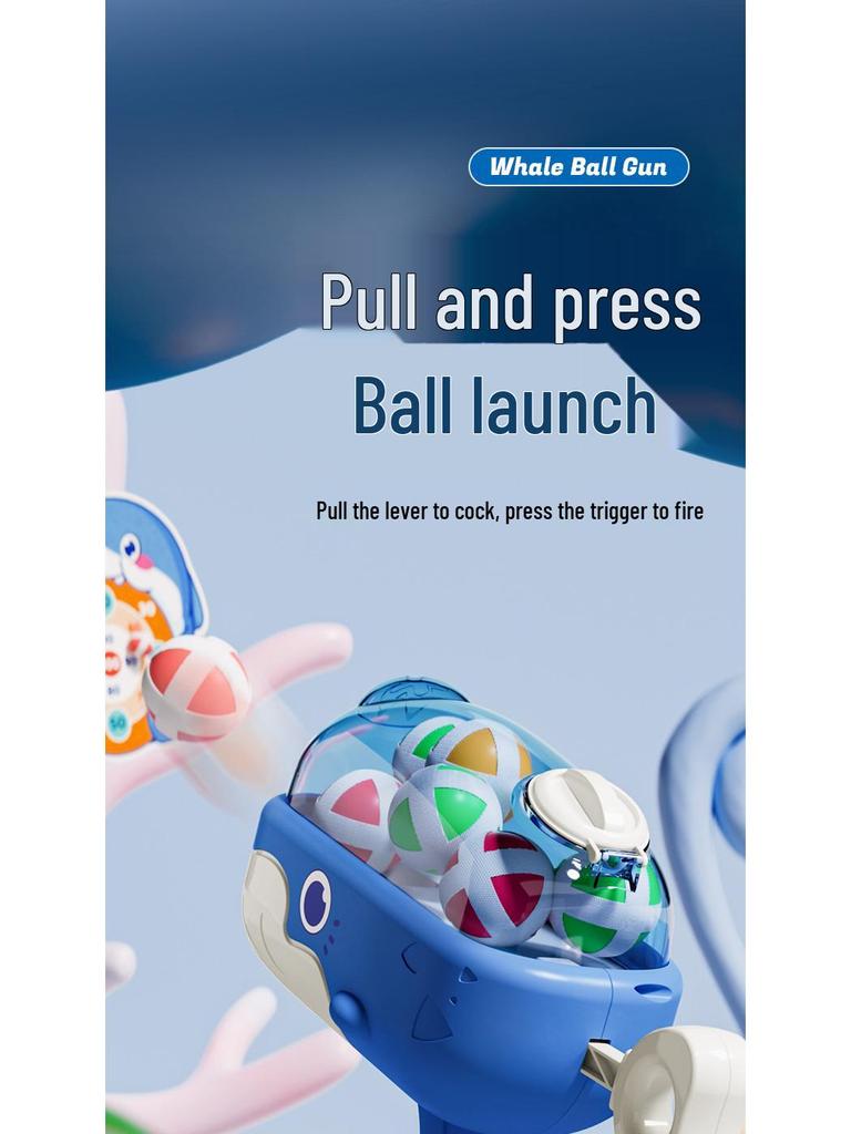 Трансграничный китовый пистолет с липкими шариками: Интерактивная стрелялка для детей и родителей