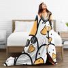 Cute Cartoon Duck  Super Soft Blanket  Girls Boys Plush Throw Blanket Fashion Living Room Flannel Bedspread Sofa Bed Cover