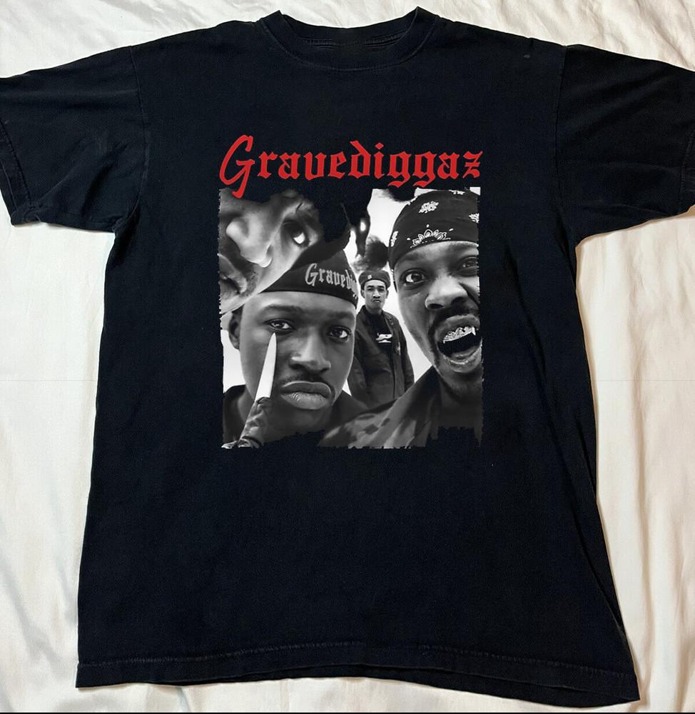Gravediggaz Black Short Sleeve Cotton Tshirt Unisex S5XL Men Women T298 Unisex T-Shirt