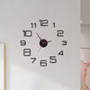 Luminous Wall Clock Silent Movement Easy-to-read Simple Installation Decorative DIY Wall Clock for Living Room Bedroom
