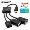 FONKEN 3 порта Type-C USB-адаптер OTG кабель USB C 3,0 2,0 штекер-USB микро-мама адаптер USB-концентратор для Samsung Xiaomi Huawei
