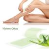 10 листов восковые полоски для депиляции Cartine для удаления волос, восковая бумага, полоски холодного воска, бумага для лица, шеи, рук, ног, инструменты для красоты тела
