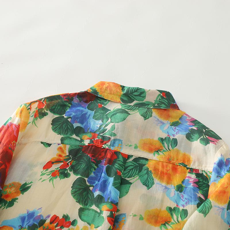 DIMANAF Женские хлопковые топы больших размеров, рубашки, футболки, повседневная свободная блузка, 2025, новая осенняя, с принтом, с длинным рукавом