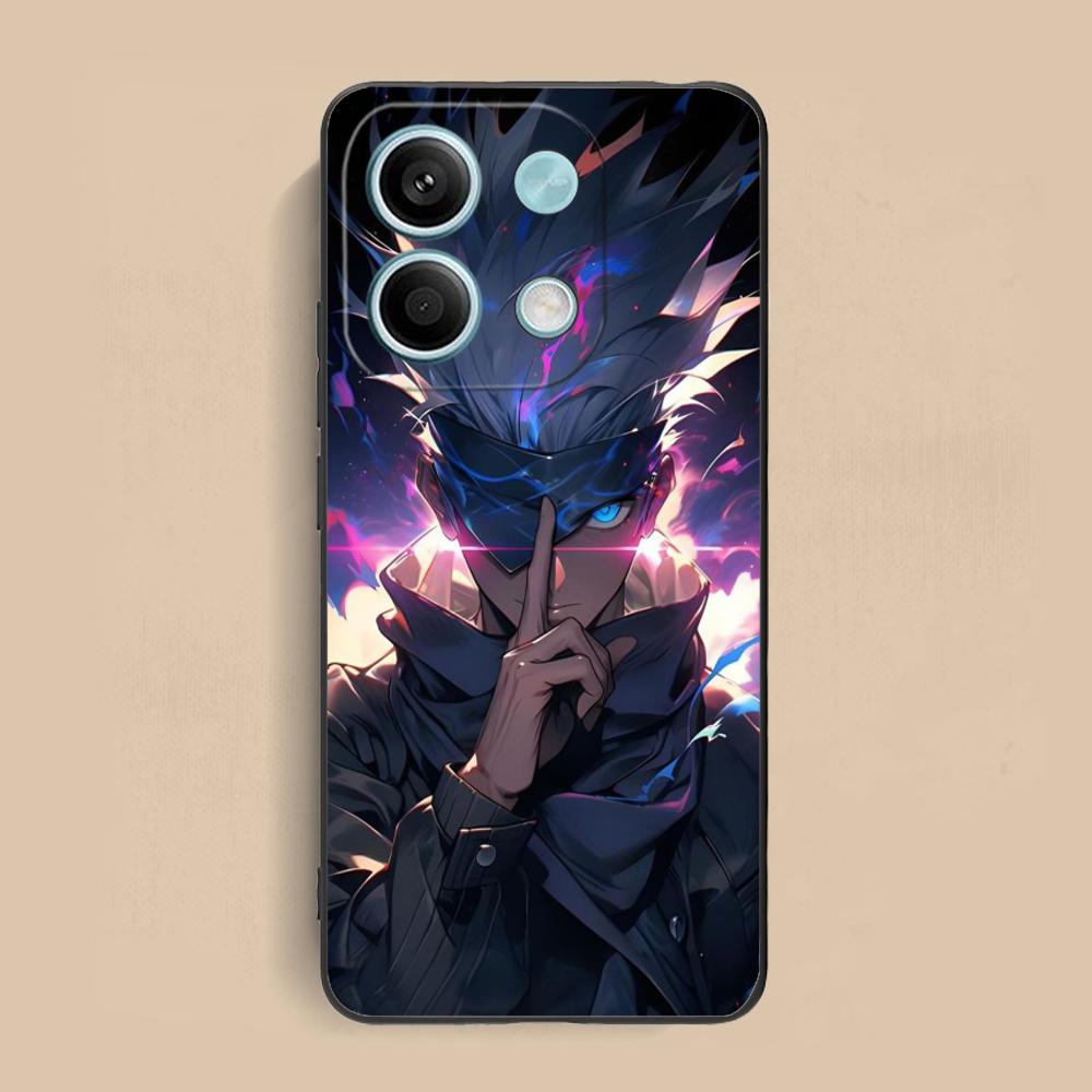 Jujutsu Kaisen Satoru Gojo Phone Case for Xiaomi Redmi 15 14 13 12 A5 3 2 1 C Plus 4G 5G Colorful Printing Cover Cover Pretty