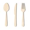 3Pcs/Set Wooden Cutlery Wall Decoration Home Kitchen Background Wall Art 3D Cutter