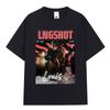 Корейская K-pop Хип-хоп Группа Lngshot LOUIS Графическая Футболка Унисекс Женская Одежда Модный Оверсайз Короткий Рукав Хлопковый Топ Подарки для Фанатов