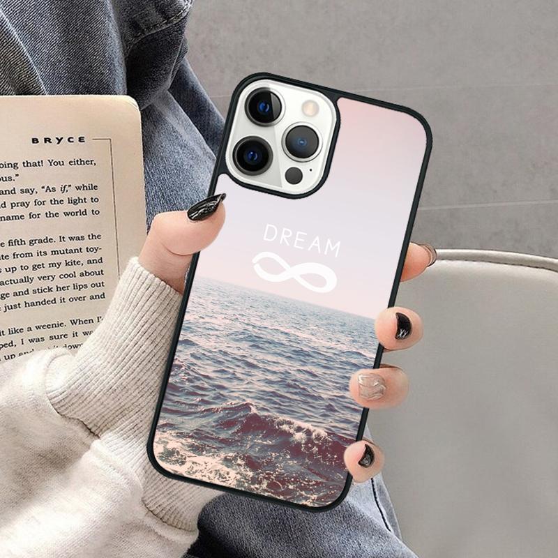 Чехол для телефона Dream infinity для iPhone 17 Air 16 16e 15 Plus для Apple 13 11 12 14 Pro Max Cover coque Shell