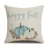 Thanksgiving Linen Pillowcase Autumn Pumpkin Print Pillow Cushion Cover