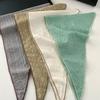 Cotton Triangle Hair Head Soft Silk Scarf Fashion Flower Neck Scarf  Summer