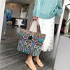 Women Canvas Bags Casual Large Daily Shoulder Tote Shopper Handbag Simple Hobo Bags 1Pcs