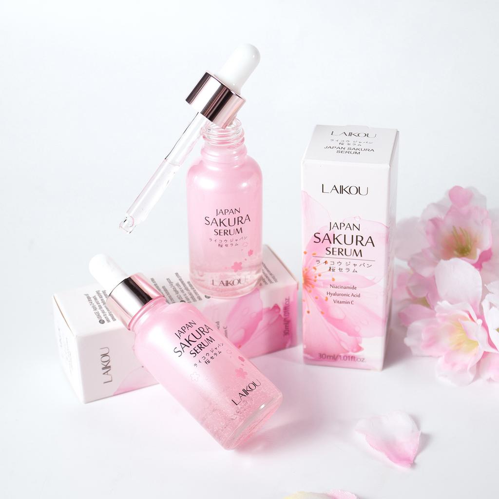 Сыворотка для лица Sakura Whitening от мелких морщин, сужает поры, улучшает пигментацию меланина, тусклость, увлажняющее средство, осветление, уход за кожей