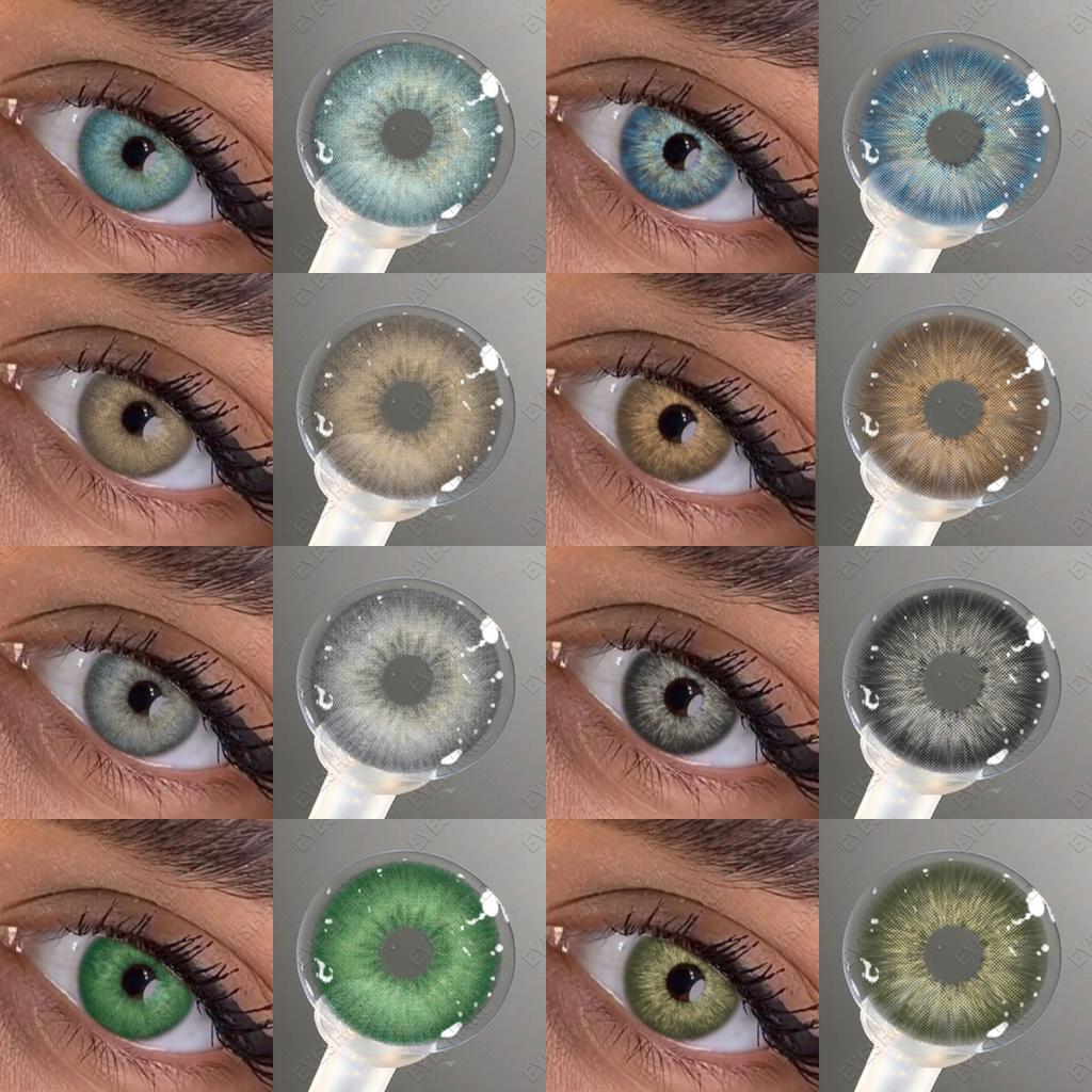 Eyeshare 1 пара контактных линз серого цвета для глаз, синие цветные линзы, косметика, зеленые цветные линзы, косметические коричневые линзы для глаз