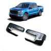 2pcs For Ford F150 F-150 2021-2022 ABS Carbon Fiber Look Rear View Side Mirror Covers Trim