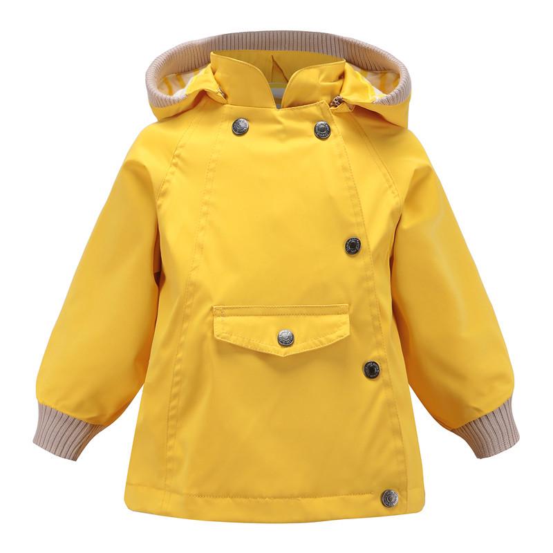 Meanbear Spring and Autumn Boys' and Girls' Long Sleeved Outdoor Wind and Rain Proof Hooded Submachine Jacket