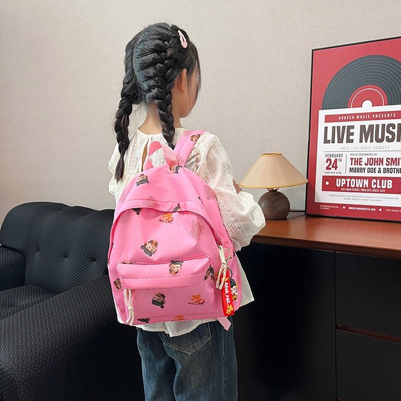 Large-Capacity Primary School School Bag Cartoon Guoman Foreign Style Printed Boys And Girls Backpack Fashionable And Cute Children'S Backpack