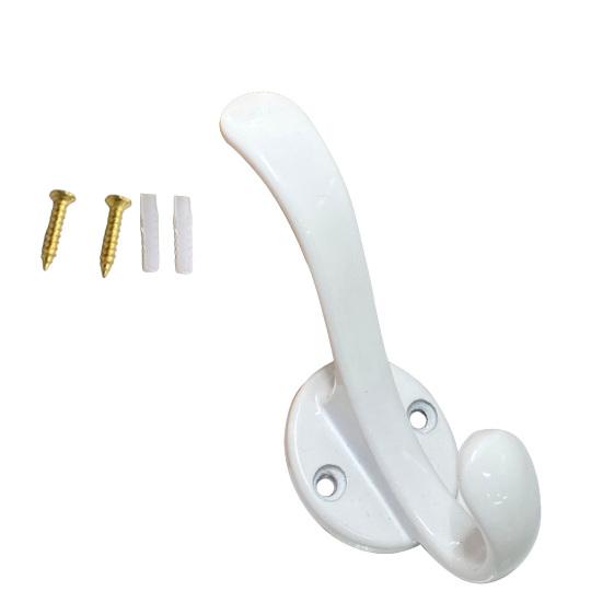 Coat Hook Corrosion-Resistant Wall Hooks Space Saving Upper And Lower Hooks for Bathroom Kitchen