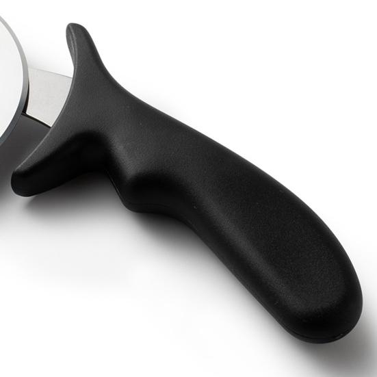 Нож для пиццы Лезвие из нержавеющей стали Роликовый резак для печенья Колесо для торта Изогнутая ручка Кухонные принадлежности