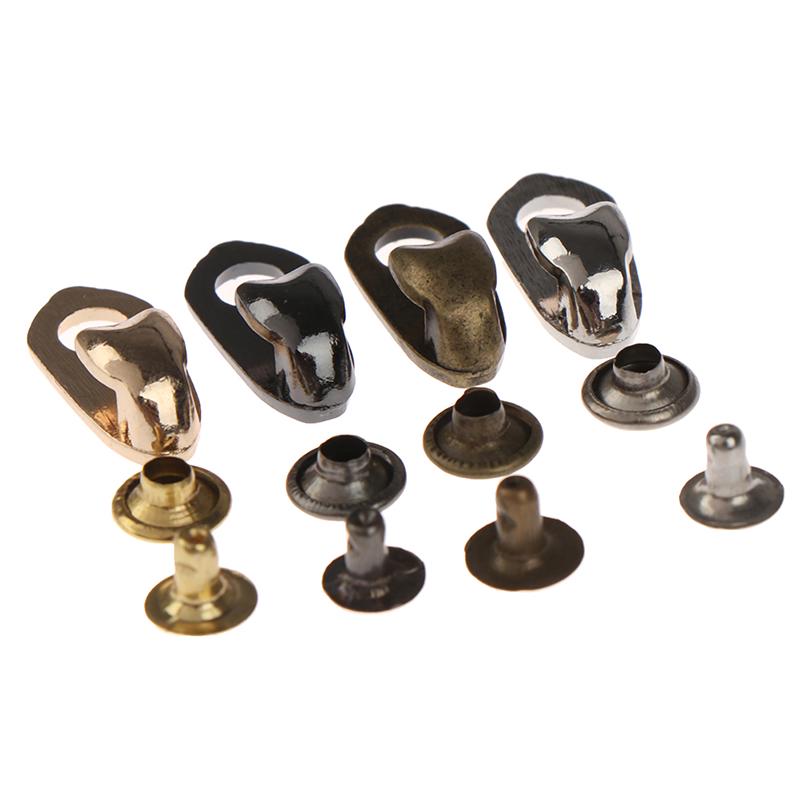 10Sets Shoe Lace Hooks Lace Fittings Buckles With Rivets For Climb Hiking Shoes