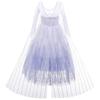 Snow Queen Act 2 Costumes Princess Dresses for Girls with Wig,Crown,Magic wand,Gloves Accessories Purple