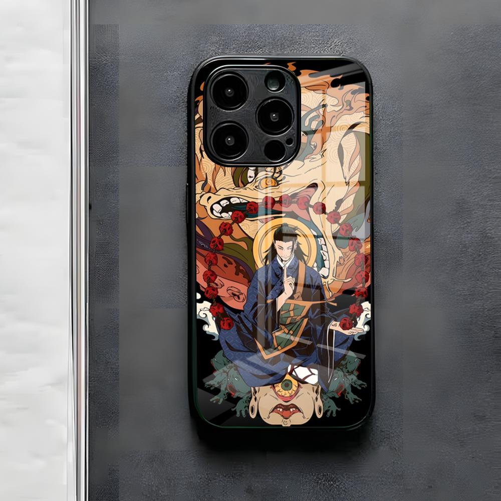 Geto S-Suguru Phone Case For IPhone 17 Air 16 E Pro Max 15 14 13 Mini 12 Pro 11 Max Plus Black Glass Cover