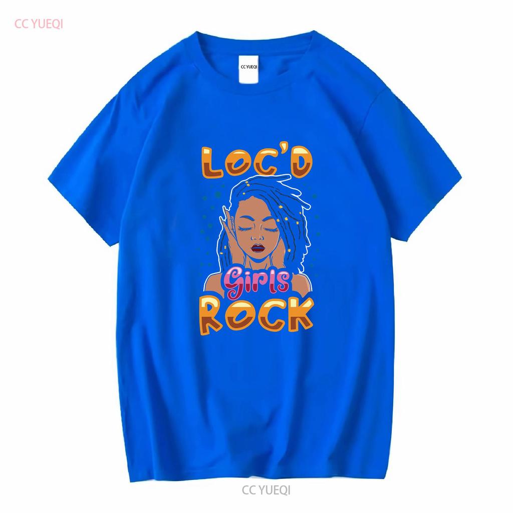 Locd Girl Рок-футболка Идеально для ее прически с дредами Меланиновая африканская женщина Дреды Волосы с длинным или коротким рукавом винтаж