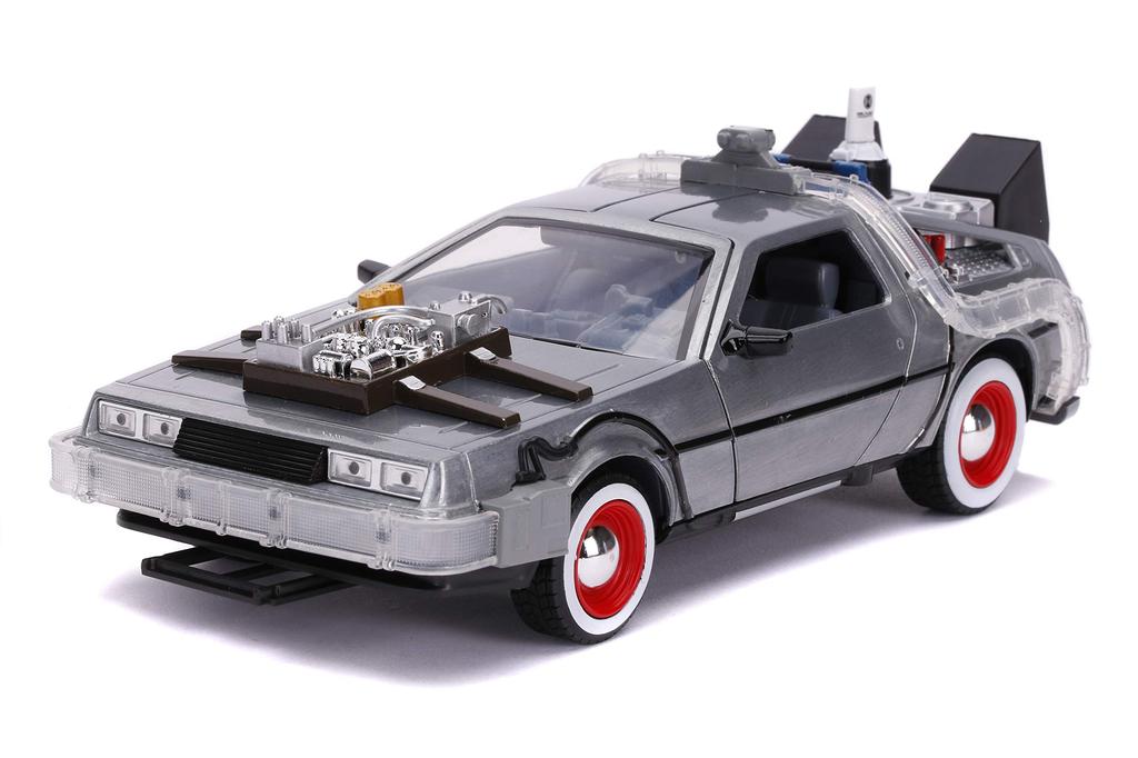 1:24 Scale BACK TO THE FUTURE PART III - TIME MACHINE W/LIGHT Back To the Future Diecast Car