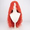 Game Malenia Cosplay Wig 100cm Long Orange Red Curly Heat Resistant Synthetic Hair Halloween Anime Wigs + Wig Cap