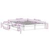 VidaXL Cadre de lit sans matelas blanc 120x200 cm bois de pin massif 3301661