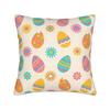 Easter Rabbit Throw Pillow Cover Polyester Decorative Pillow Bunny Flower  Casual Pillowcase
