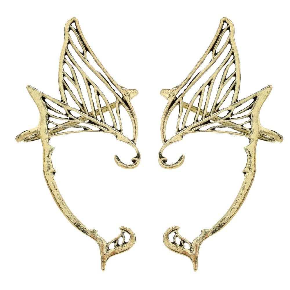 Корейский стиль Эльф клипсы для ушей из цинкового сплава ушные манжеты в стиле ретро односторонние серьги карнавальные