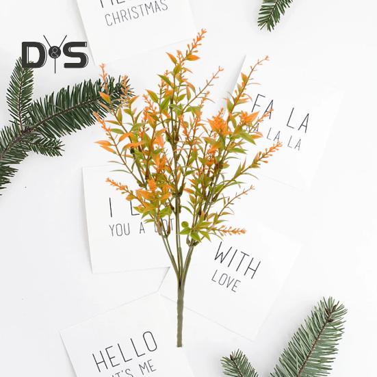 Осенний искусственный цветок с листьями эвкалипта, реалистичный поддельный цветок, Хэллоуин, праздник урожая, вечеринка, домашний офис, стол, центральное украшение, искусственная цветочная ветка