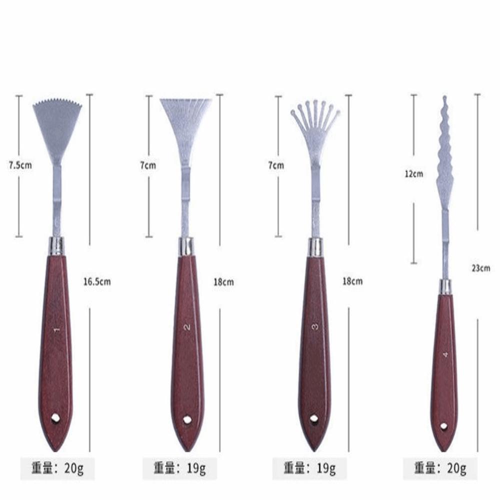 9PCS diversified irregular tips 9pcs irregular painting knife set comfortable handheld grips special shape palette knife