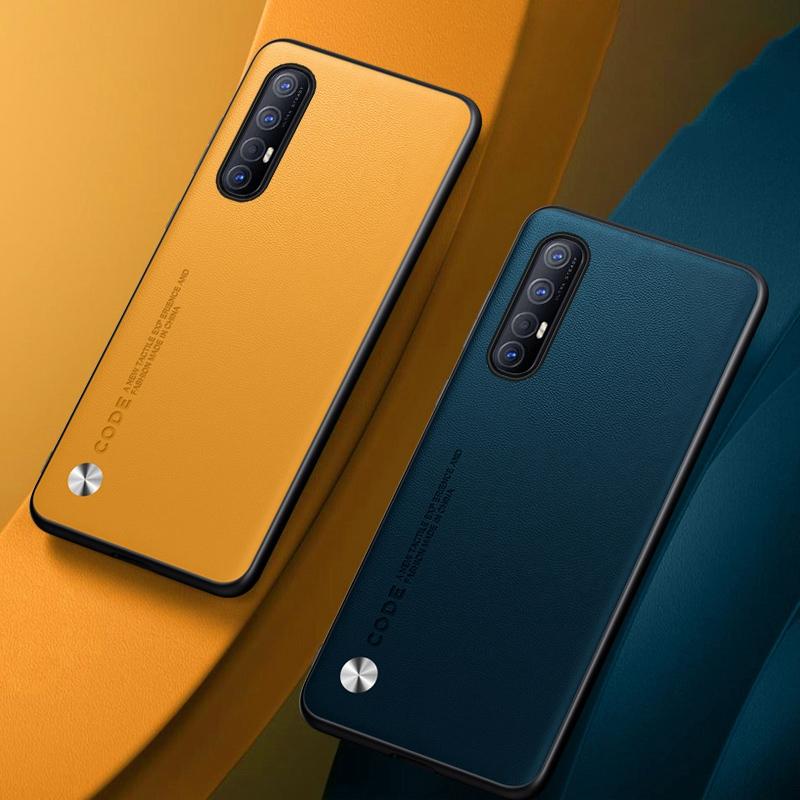 Роскошный чехол из искусственной кожи для OPPO Reno 3 Pro 5G Reno3 3Pro задняя крышка матовый силиконовый защитный чехол для телефона OPPO Find X2 Neo