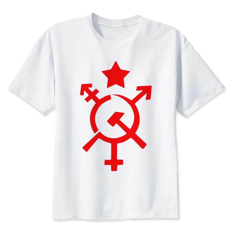 CCCP русская футболка СССР Советский Союз КГБ Москва Новое поступление российская футболка модные футболки индивидуальный забавный дизайн