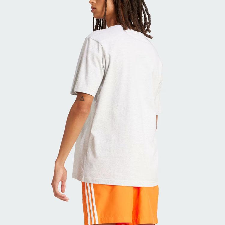 adidas Футболка с коротким рукавом Training Supply светло-серая, меланжевая, мужская, уличная IS2912