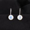 Milky Opal Gemstone 925 Sterling Silver Jewelry Handmade Women Earrings 0.93" EE-177-17