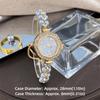 Diamond-Encrusted Case Ladies Quartz Watch Adjustable Strap Chain Watch  Women Girls