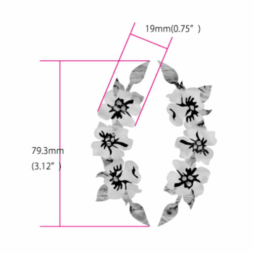 Hibiscus Rosetta Ukulele Soundhole Inlay Sticker