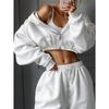 Autumn and Winter Women's Fashion Long Sleeve Sports and Leisure Hoodie Set Two Piece Set
