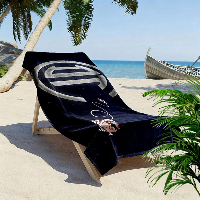 Club Toluca Print Beach Towel, Large Soft Quick Dry Towel for Beach Camping Swimming