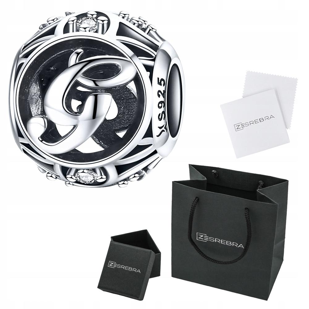 Charms Letter G 925 Bead Pendant S925 Zircons Openwork Letter