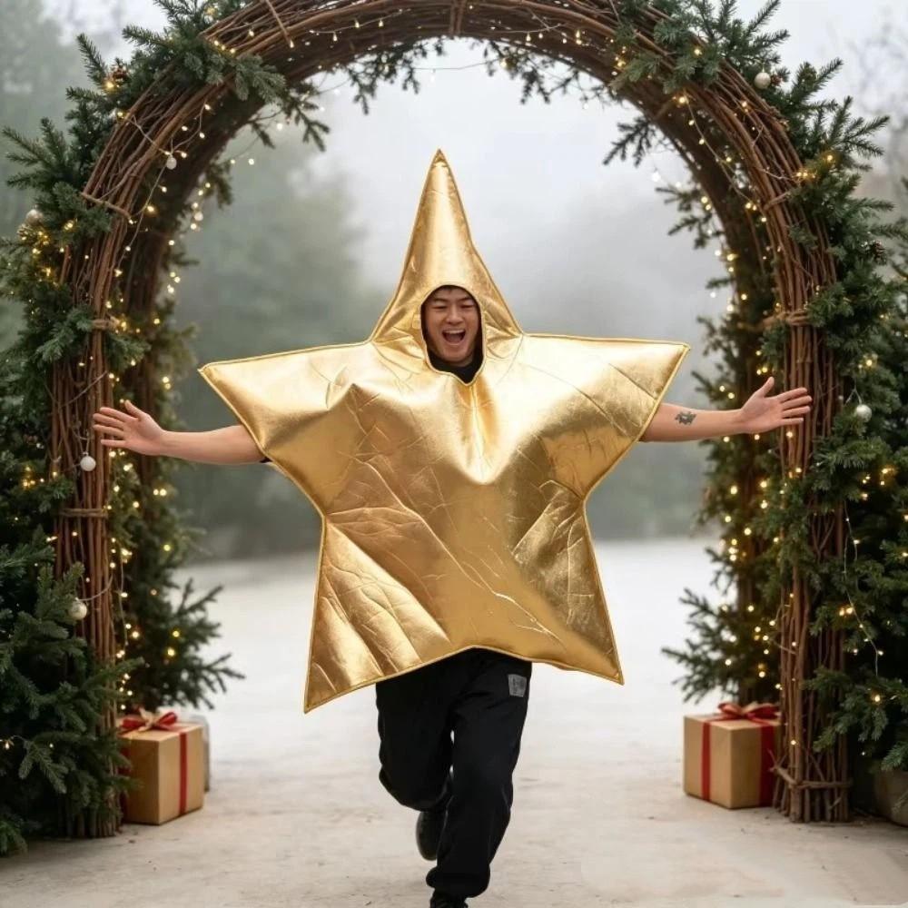 Soft Five-Pointed Star Costume Sparkly Star Pentagram Costume Role Play Costume