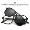 New Mirror Magnetic Attraction Polarized Sunglasses 6 Iin 1 Clip Cycling Glasses Dazzling Polaroid Men Sunglasses Women