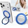 Magnetic Ring Holder Stand for Magsafe Iphone 17 Pro Max 17E 16E 16 Plus 15 14 13 12 11 Xs Mag Safe 360 Degree Rotating Bracket Phone Case Accessories