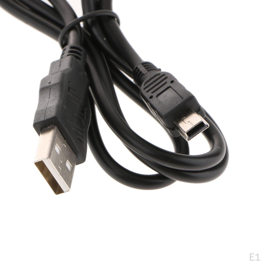 5-контактный USB-кабель для синхронизации и зарядки для цифровой зеркальной камеры - Черный
