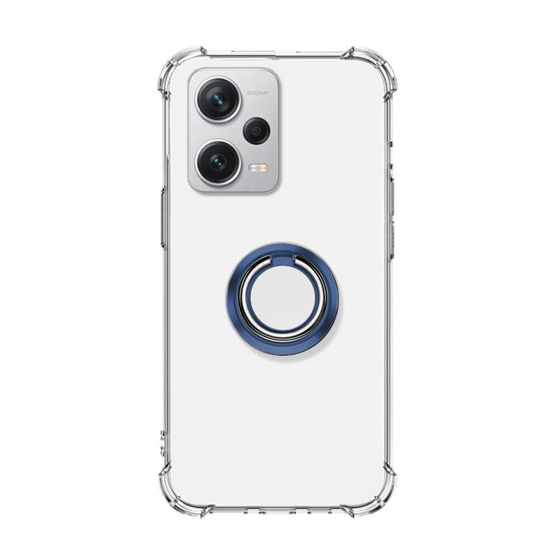 Прозрачный мягкий чехол для Xiaomi Redmi Note 12 Pro Plus Speed 12 Turbo 11 pro plus 12S 11S 11T 11R с кольцевым держателем-подставкой, прозрачная силиконовая задняя крышка из ТПУ
