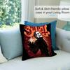 Rock Band Pillow Covers G-GhostS Band Cartoon Pillow Case Short Plush Sofa Decorative Gift Home Double-sided Printing Cushion