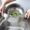 Pot Strainer Pan Drainer For Kitchen Easy Draining Pot Strainer Stainless Steel Pasta Spaghetti Practical Draining Tool Sifter