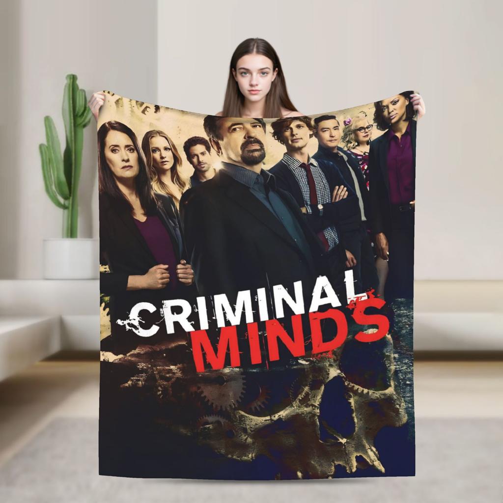 Criminal Minds Spencer Reid  Blanket  Camping Flannel Throw Blanket For Living Room Soft Custom DIY Quality Bedspread