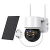 Hiseeu WTD512 1080P WiFi Camera with Solar Panel, 5X Zoom, PIR Motion Detection, 2-way Audio Video
